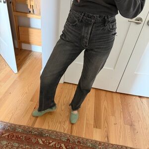 Moussy Charcoal Straight Women’s Jeans